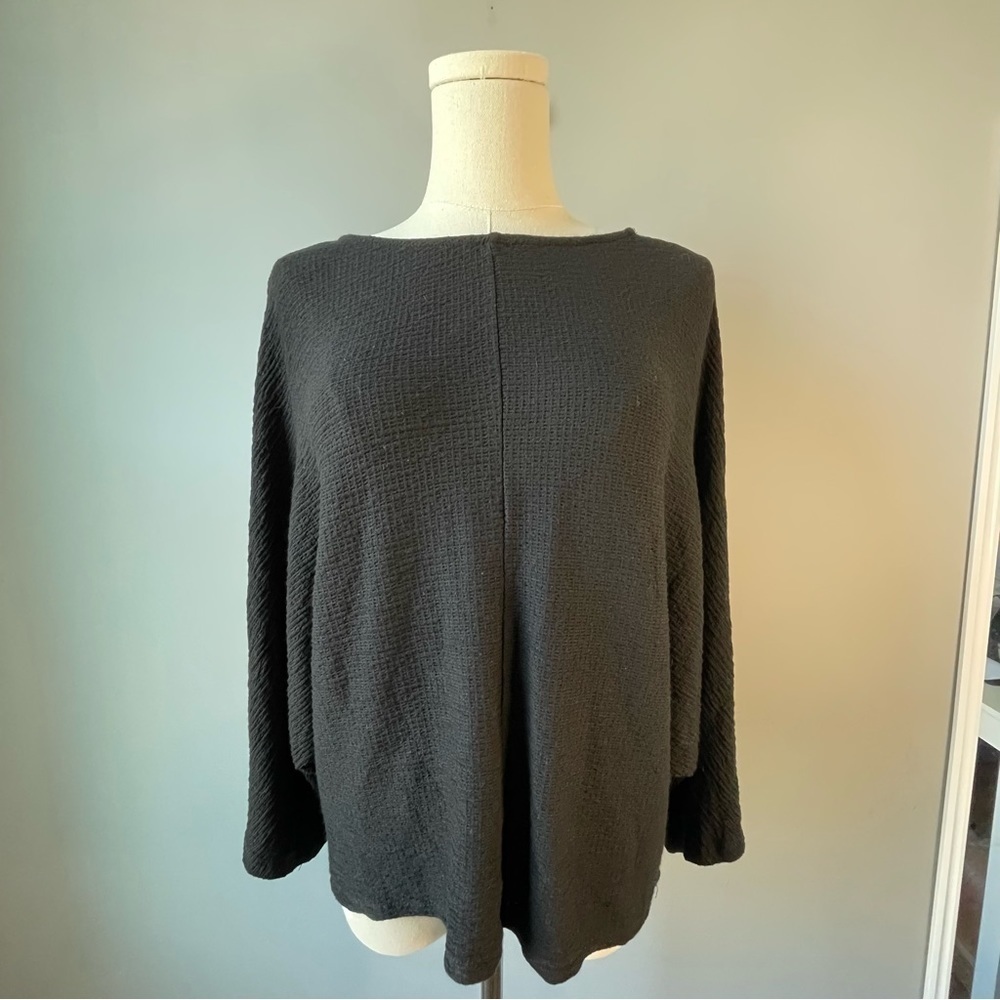 Maeve Boatneck Dolman Knit Blouse In Black (S)